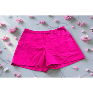 Women's CATO Hot Pink Shorts Sz 20W Dress Short High Rise 6" Inseam